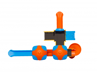 Детская площадка с двумя башнями